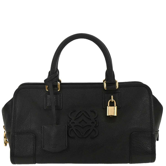 Loewe Black Leather Amazona 28 Handbag