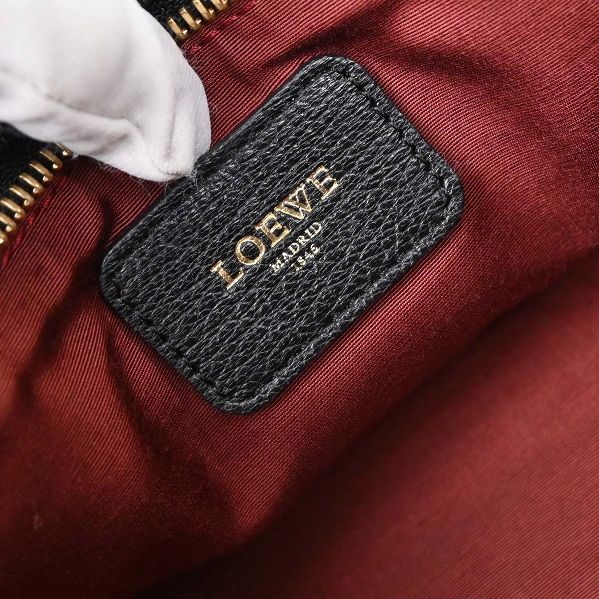 Loewe Black Leather Amazona 28 Handbag