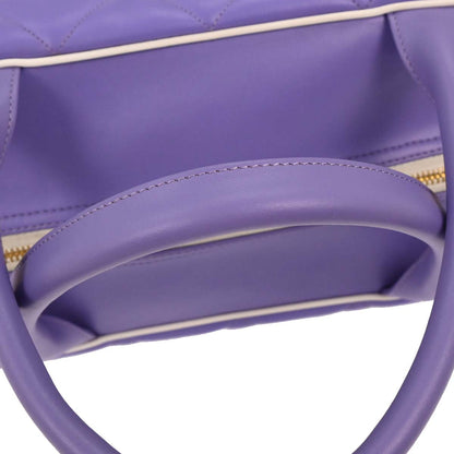 Chanel Purple Calfskin Bowling Bag