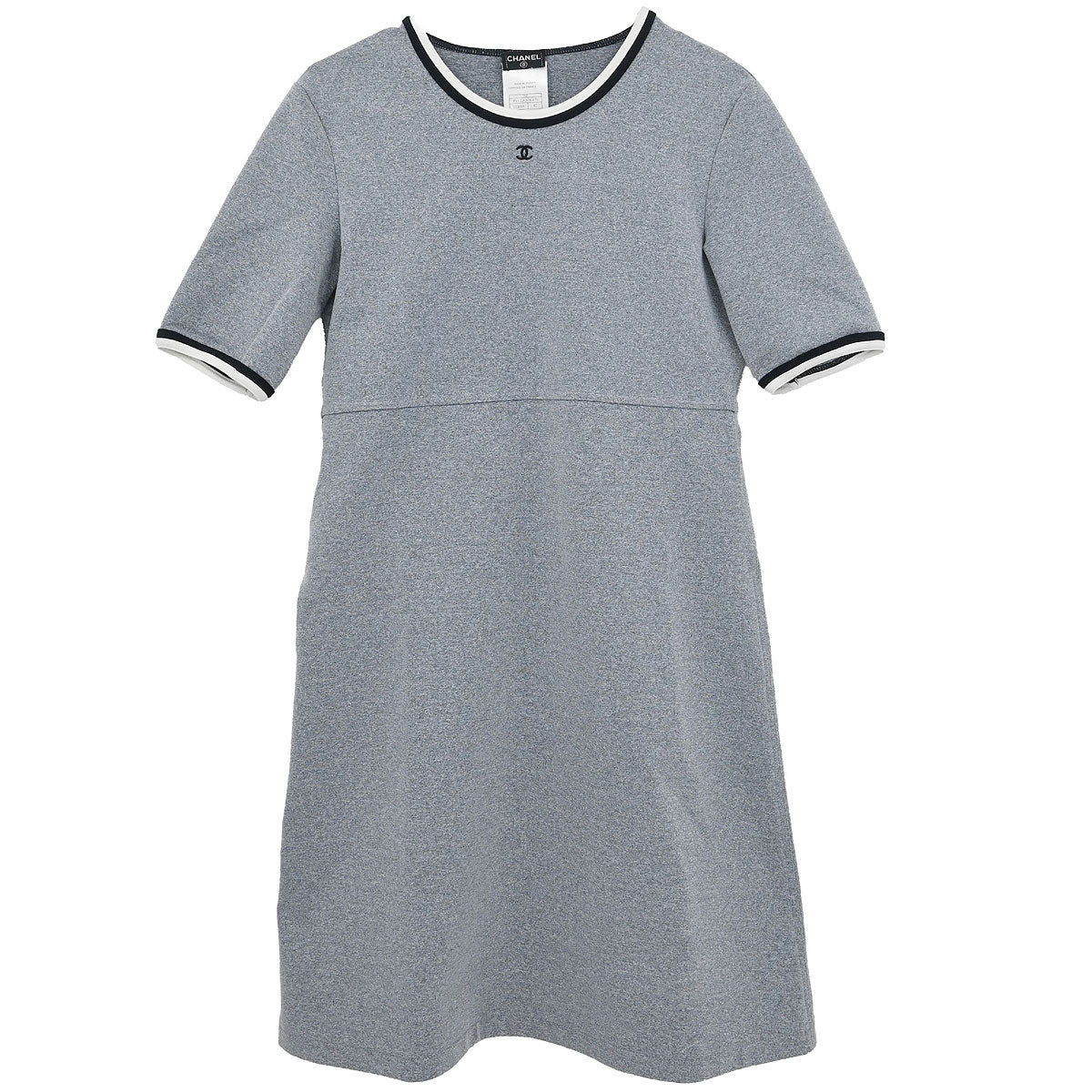 Chanel 1998 Short Sleeve Dress Gray #42