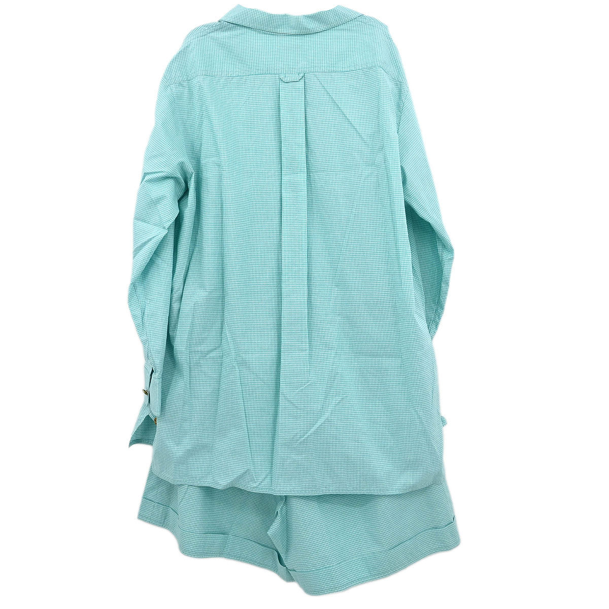 Chanel Setup Top Shirt Short Pants Light Blue