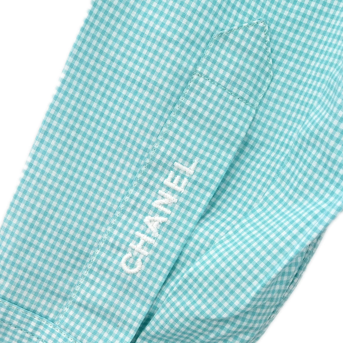Chanel Setup Top Shirt Short Pants Light Blue
