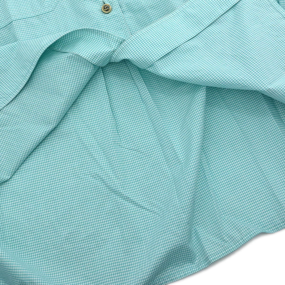 Chanel Setup Top Shirt Short Pants Light Blue