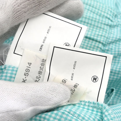 Chanel Setup Top Shirt Short Pants Light Blue