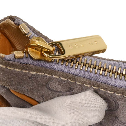 Celine Gray Suede Macadam Handbag