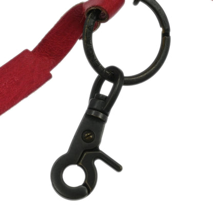 Balenciaga Red Bag Charm Coin Case Key Ring Small Good