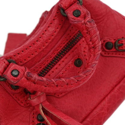 Balenciaga Red Bag Charm Coin Case Key Ring Small Good