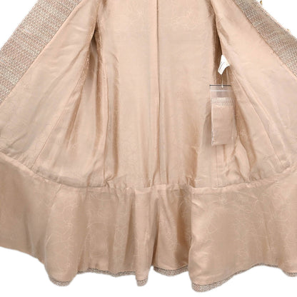 Chanel 2001 Single Breasted Coat Pink #38