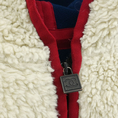 Chanel Sport Line Zip Up Jacket Off-white