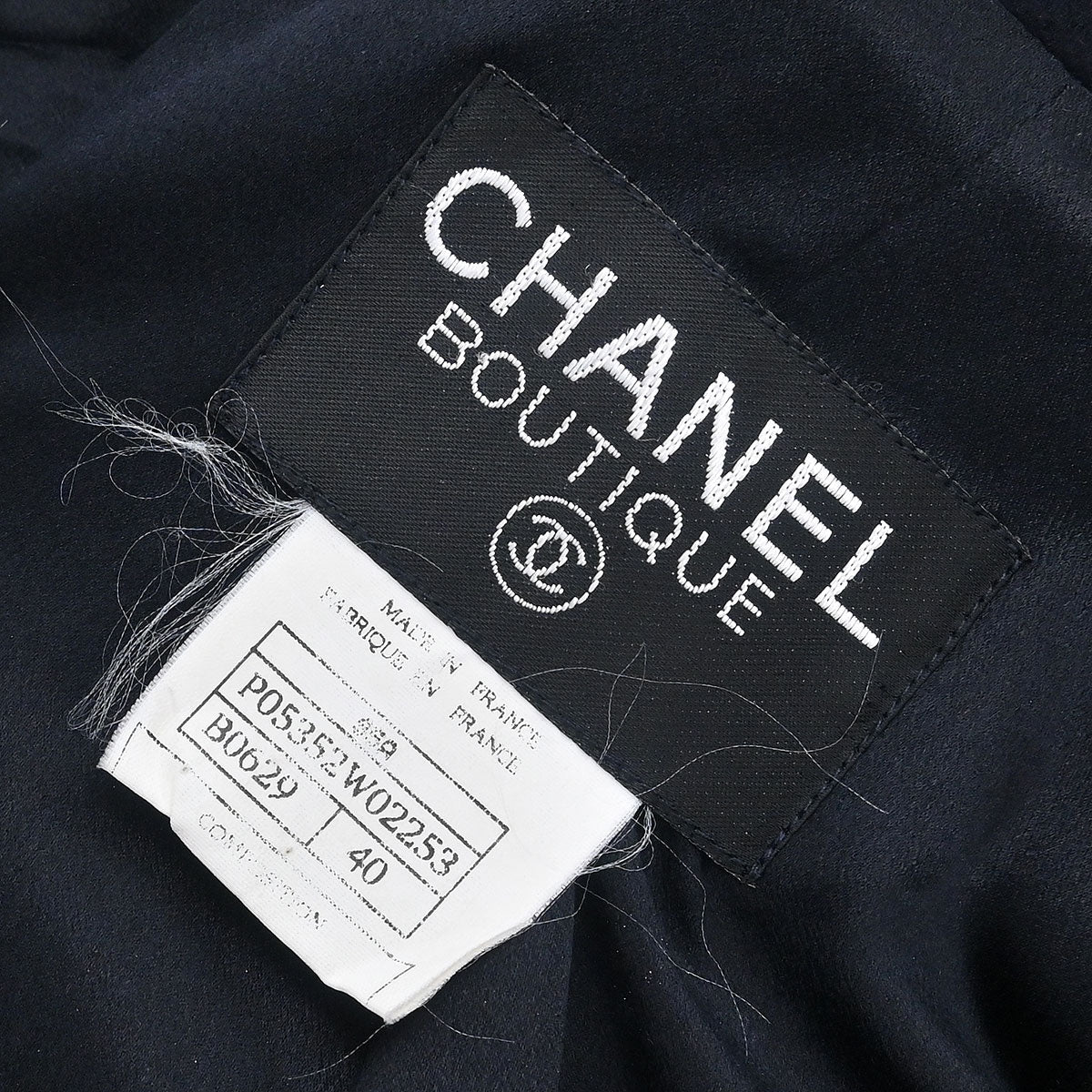 Chanel 1995 Coat Black #40