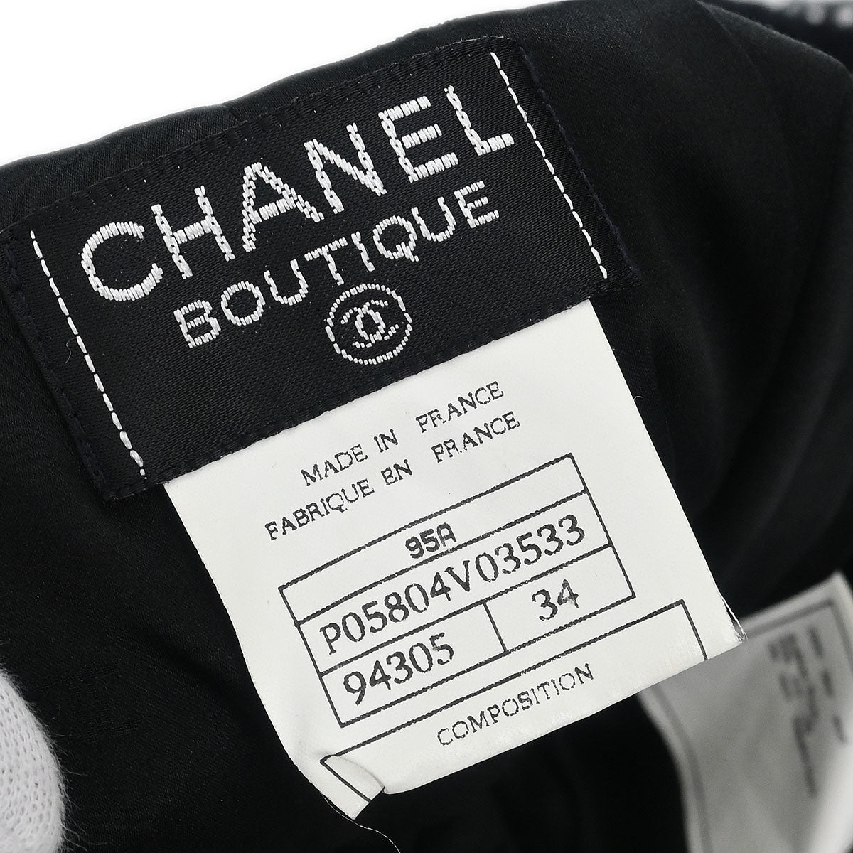 Chanel 1995 Long Pants Black #34