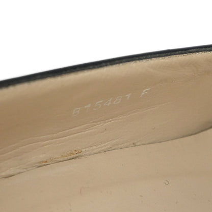 Chanel * Black Leather Shoes Pumps #35