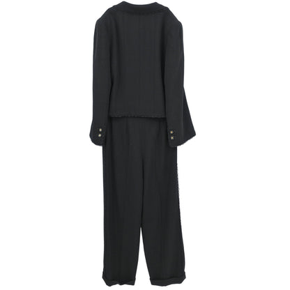 Chanel 1995 Setup Jacket Pants Black #38