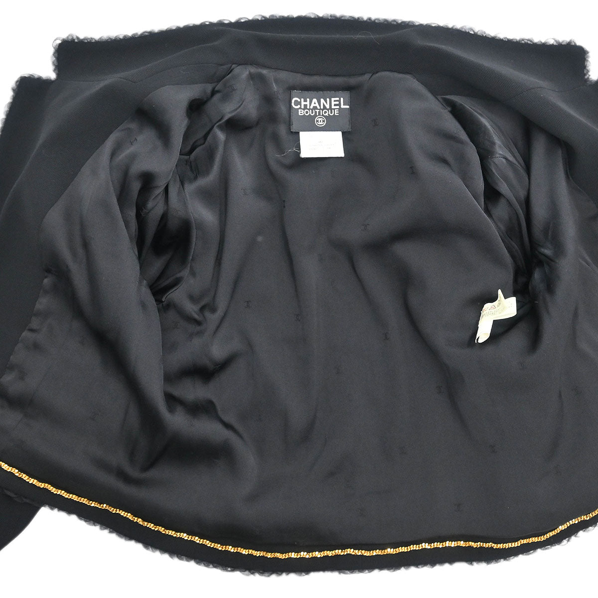 Chanel 1995 Setup Jacket Pants Black #38