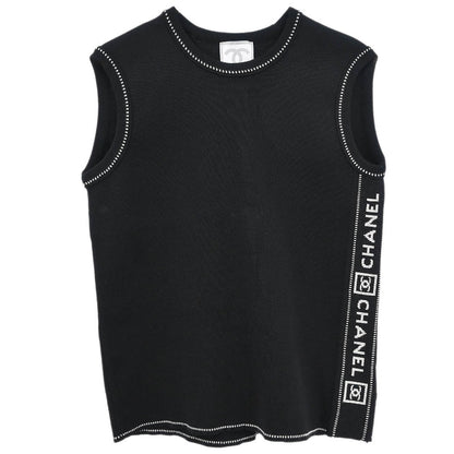Chanel 2003 Sport Line Sleeveless Tank Top Black #42