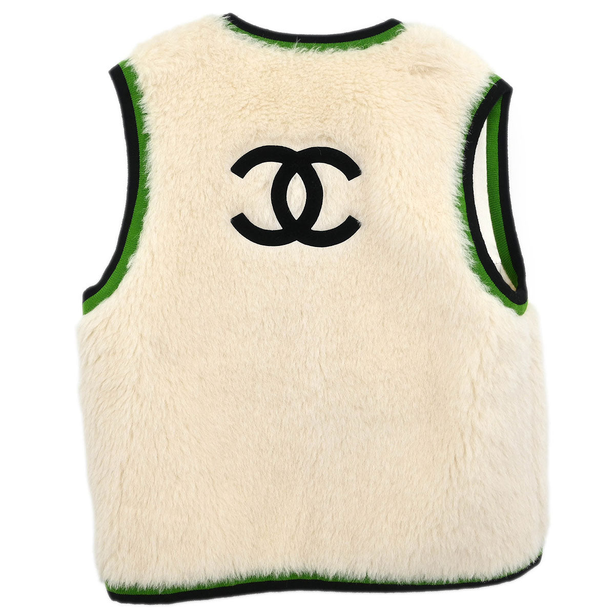 Chanel 1994 Sleeveless Vest Jacket White 94A #40