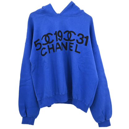 Chanel Hoodie Top Blue #M