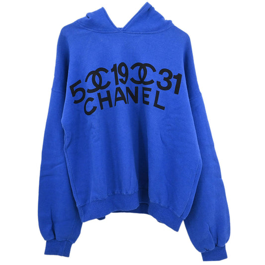 Chanel Hoodie Top Blue #M