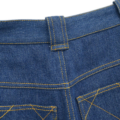 Chanel Long Denim Pants Blue #38