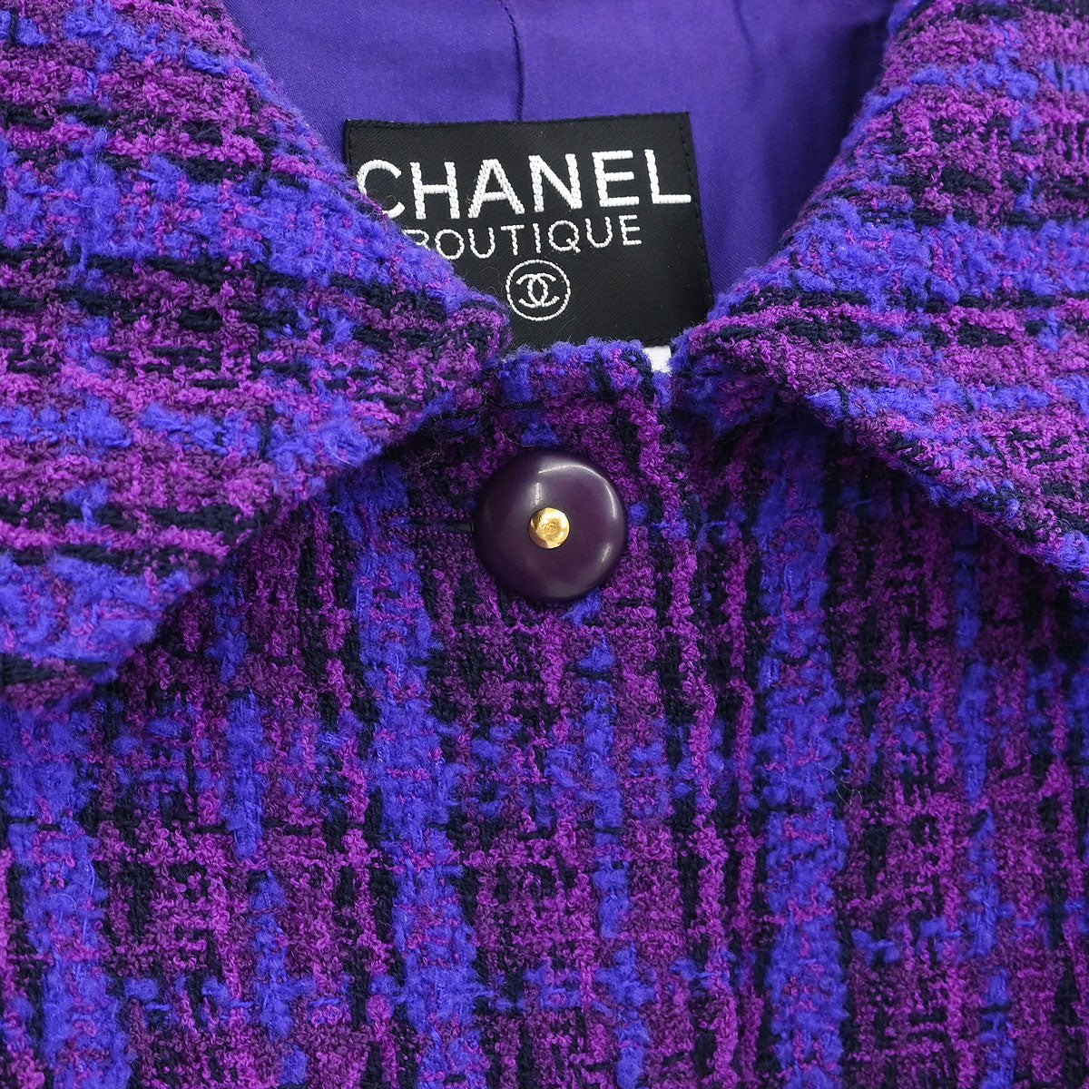 Chanel 1995 Jacket Coat Purple #42