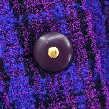Chanel 1995 Jacket Coat Purple #42