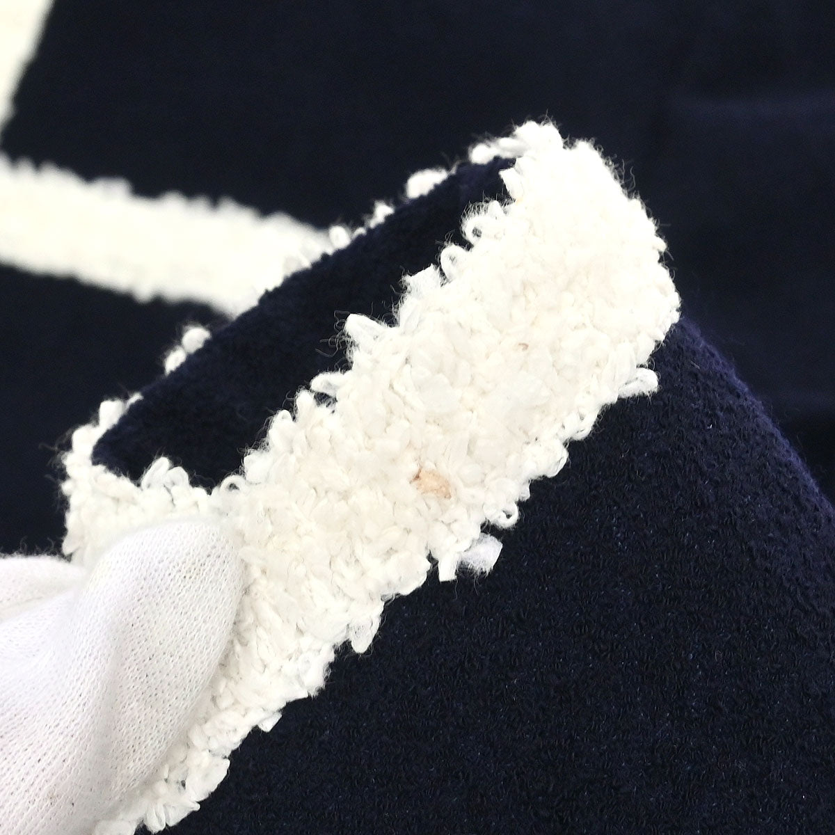 Chanel 1995 Collarless Jacket Navy #44