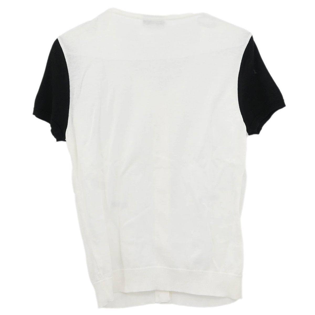 Chanel Short Sleeve Cardigan White #36
