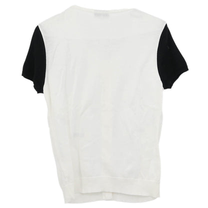 Chanel Short Sleeve Cardigan White #36
