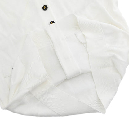 Chanel Short Sleeve Cardigan White #36