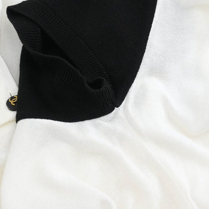 Chanel Short Sleeve Cardigan White #36
