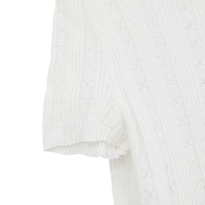 Chanel 1999 Short Sleeve Top White #42