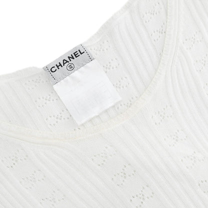 Chanel 1999 Short Sleeve Top White #42