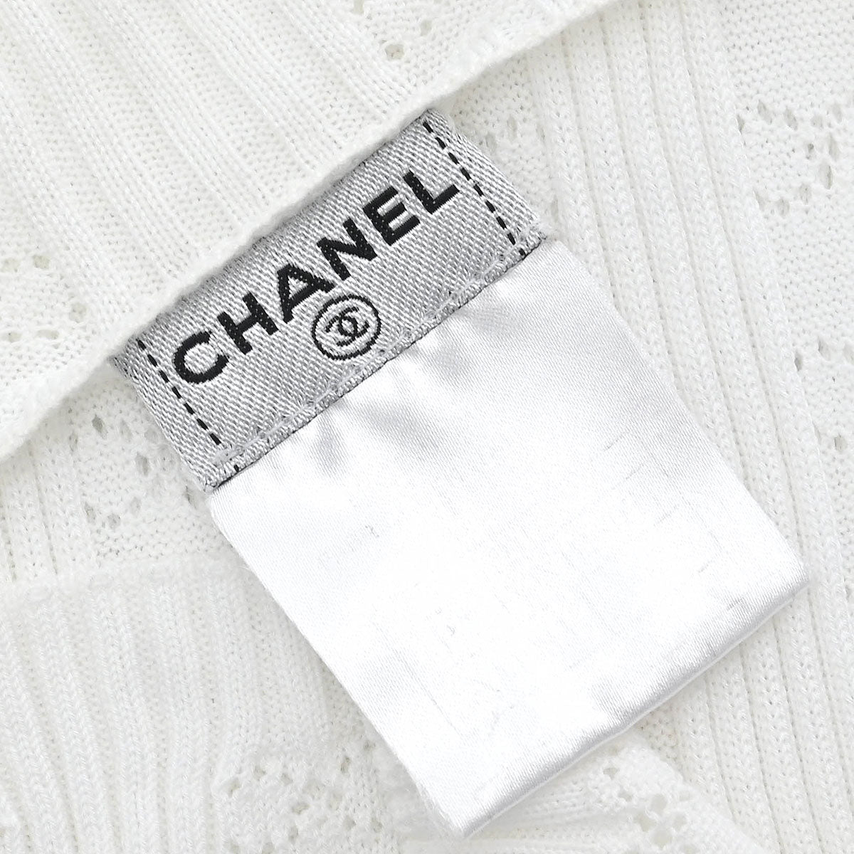 Chanel 1999 Short Sleeve Top White #42
