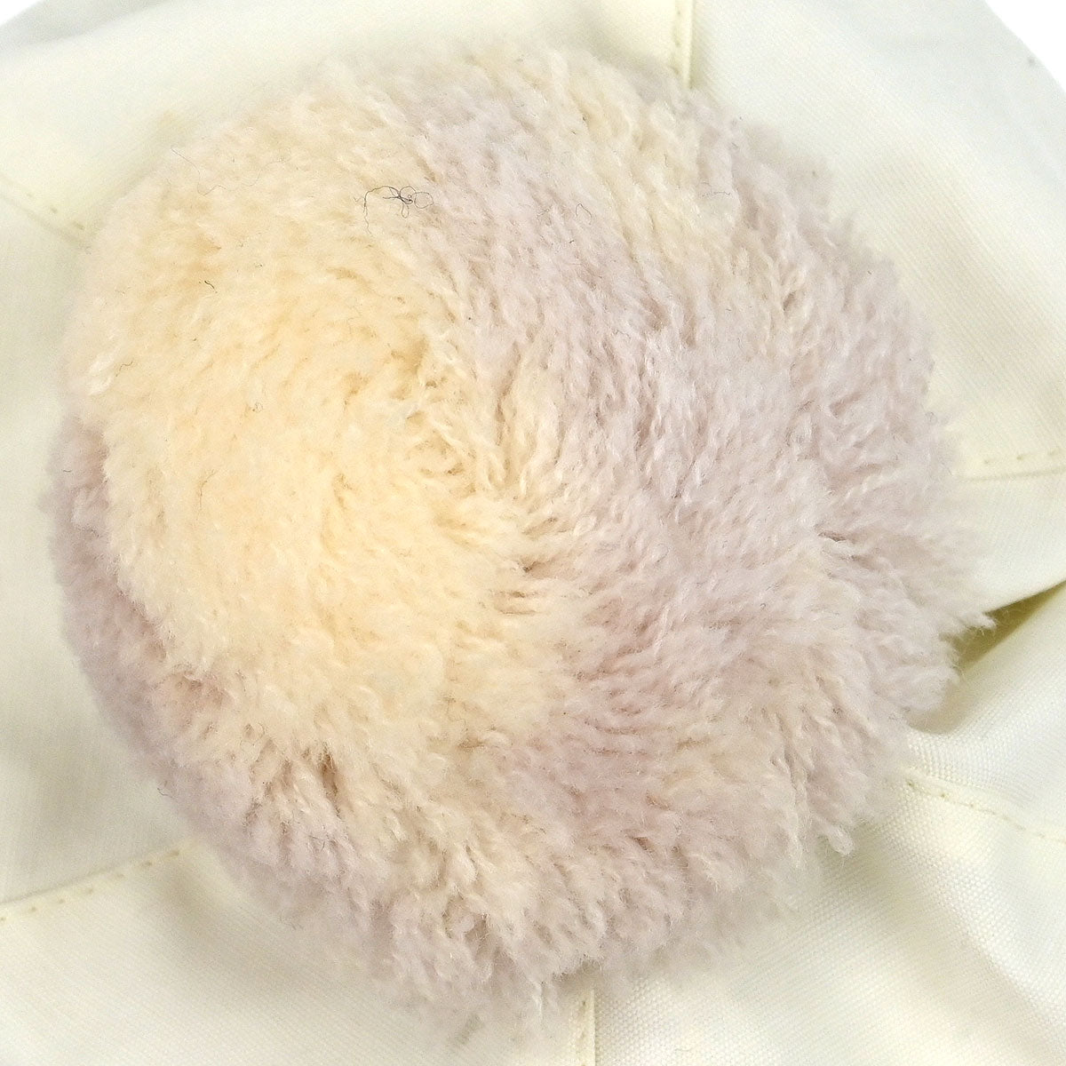 Chanel White Sport Line Knit Cap #M Small Good