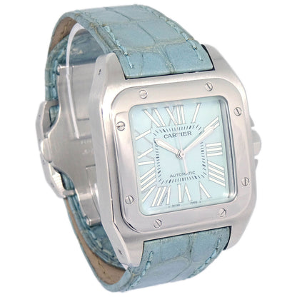 Cartier * Santos 100 Ref.W20132X8 Quartz Watch SS