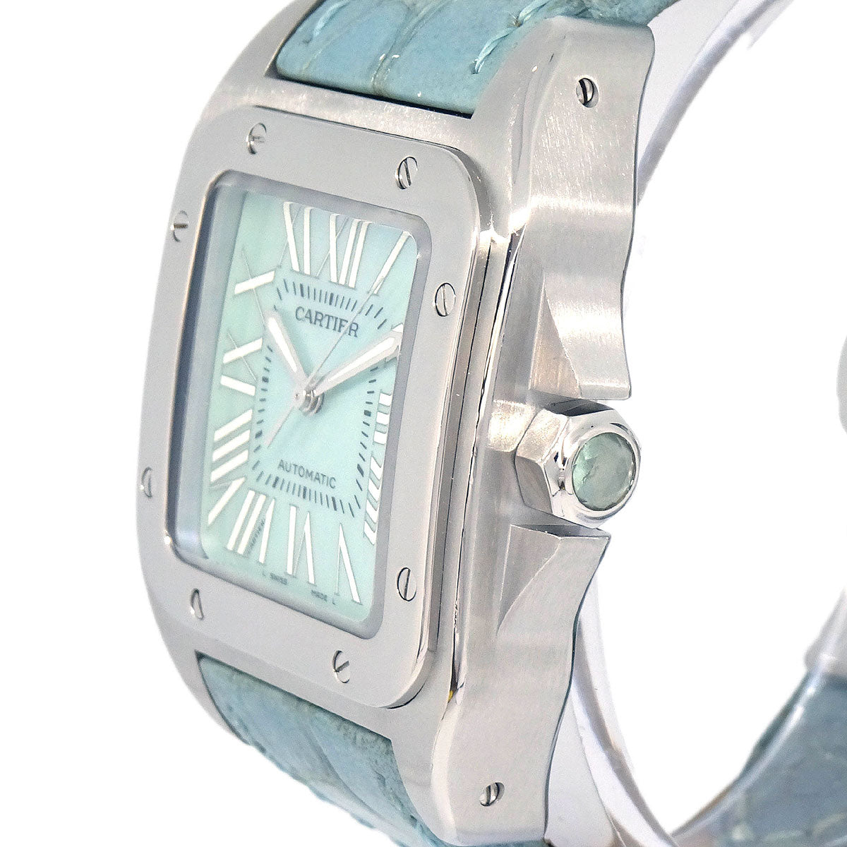 Cartier * Santos 100 Ref.W20132X8 Quartz Watch SS