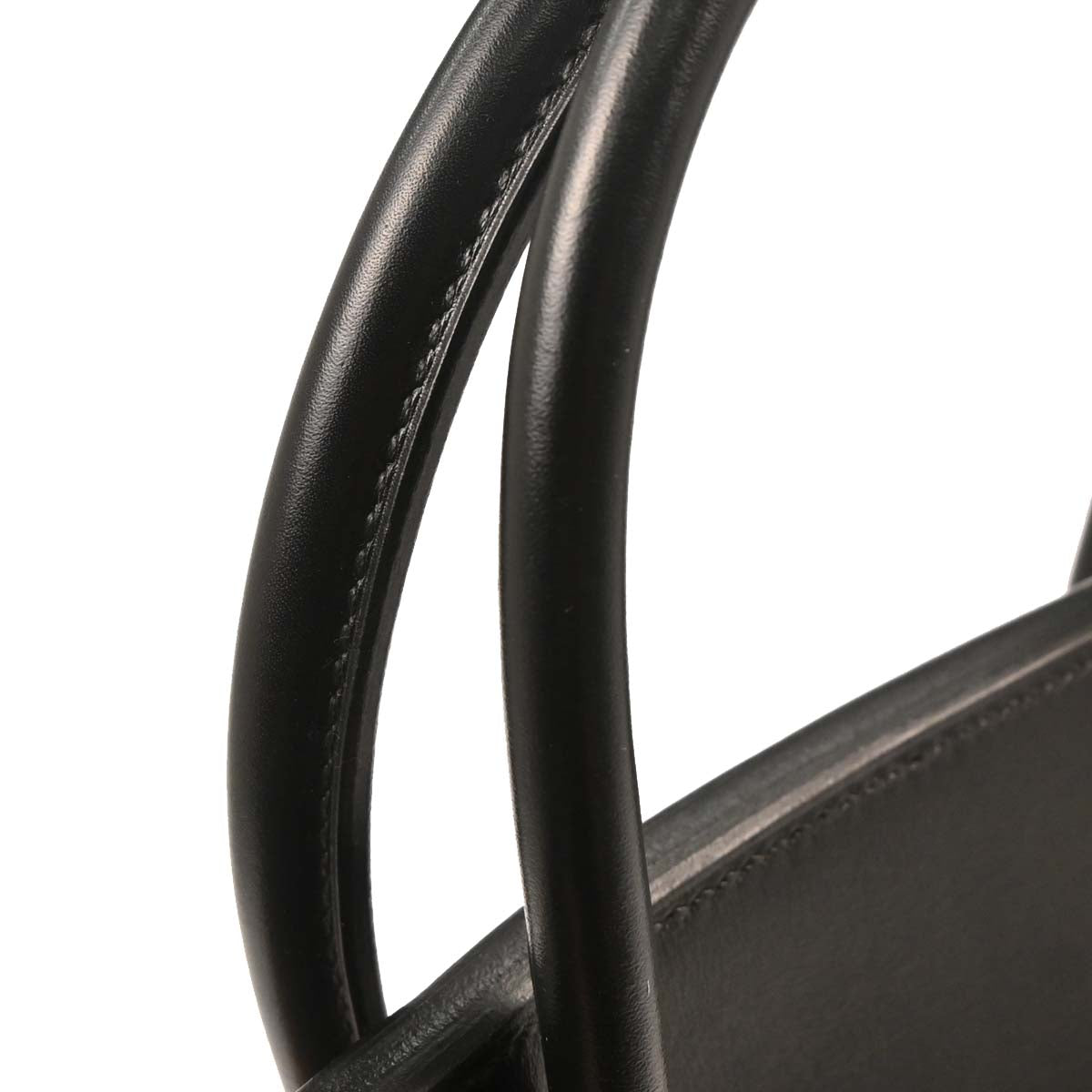 Hermes Black Orange Box Calf Potamos Haut a Courroies 36 Handbag