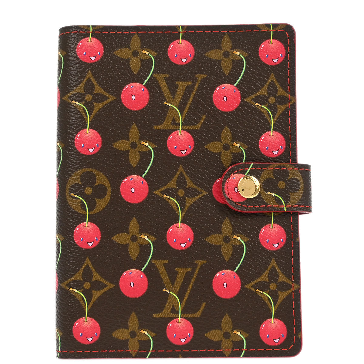 Louis Vuitton Monogram Cherry Agenda PM Note Book Cover R21023 Small Goods