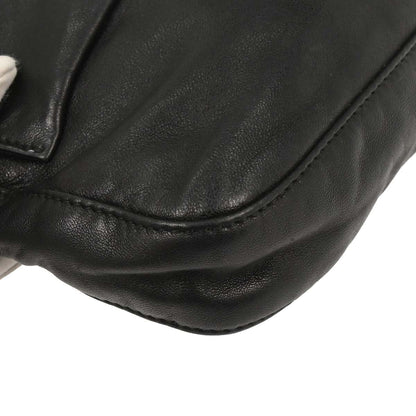 Fendi Black Lambskin Baguette Handbag