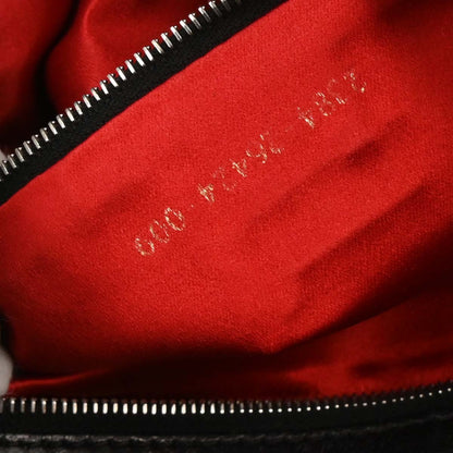 Fendi Black Lambskin Baguette Handbag