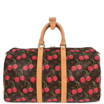 Louis Vuitton Monogram Cherry Keepall 45 Duffle Handbag M95011