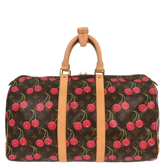 Louis Vuitton Monogram Cherry Keepall 45 Duffle Handbag M95011