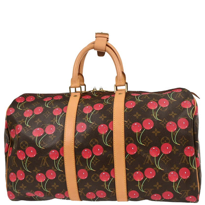 Louis Vuitton Monogram Cherry Keepall 45 Duffle Handbag M95011