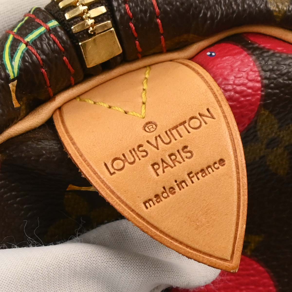 Louis Vuitton Monogram Cherry Keepall 45 Duffle Handbag M95011