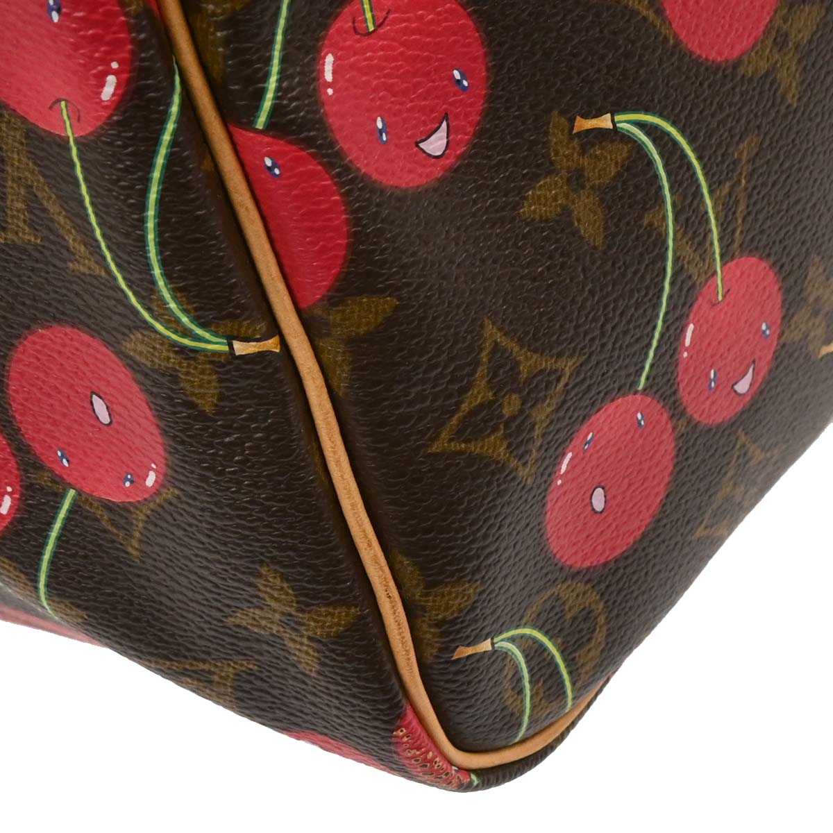 Louis Vuitton Monogram Cherry Keepall 45 Duffle Handbag M95011