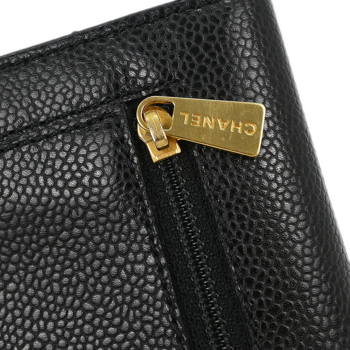 Chanel Black Caviar Trifold Wallet