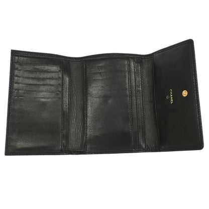 Chanel Black Caviar Trifold Wallet