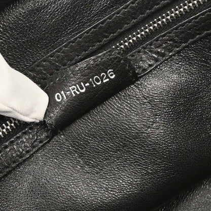 Christian Dior Black Leather My Dior Frame Bowling Handbag