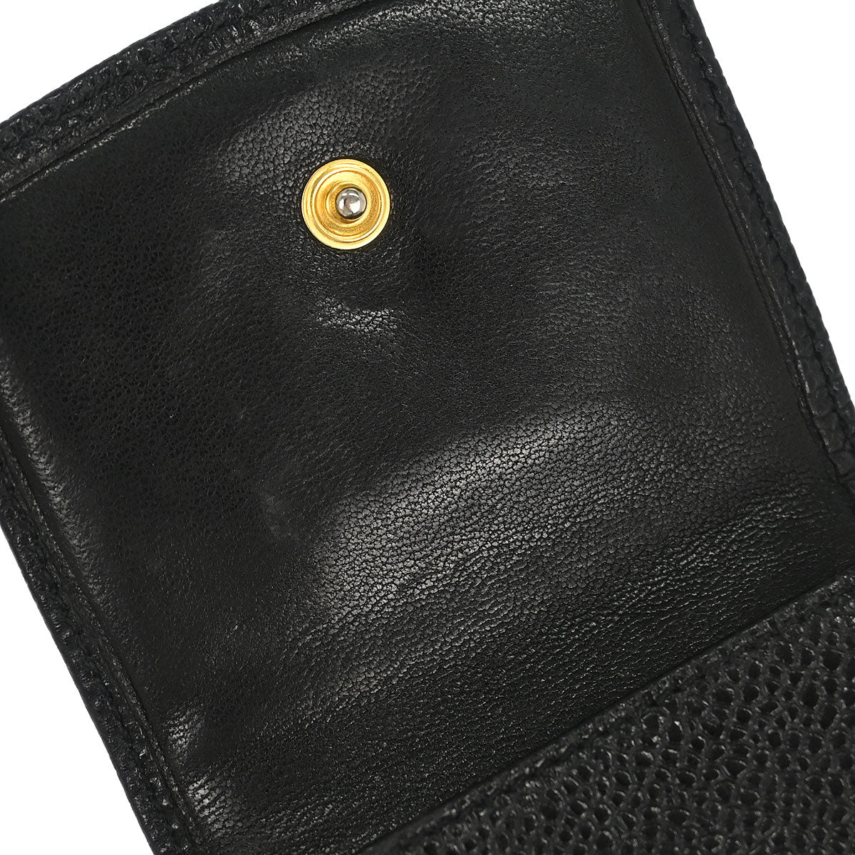 Chanel Black Calfskin Timeless Sunglasses Case Small Good