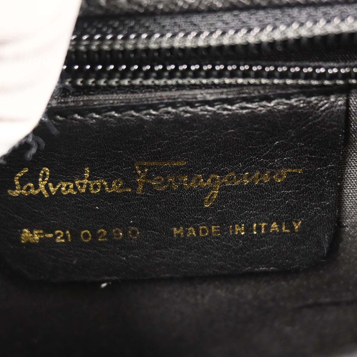 Salvatore Ferragamo Black Gancini 2way Shoulder Handbag